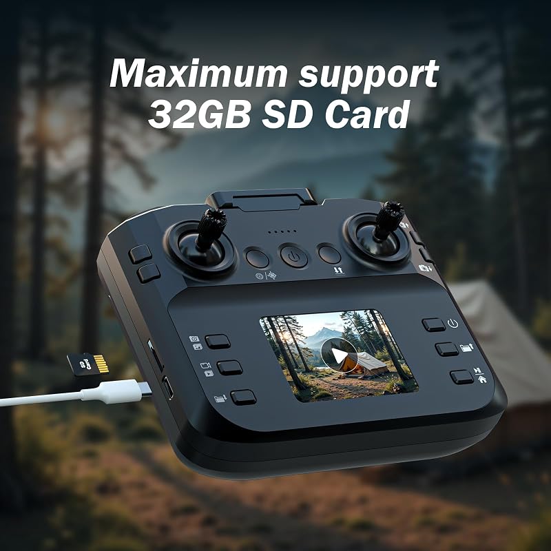 F417PRO Mini Drone FPV com câmara HD 1080P, comando LCD, motor brushless, recarga rápida tipo C, menos de 249g, brinquedo de drone para adultos e crianças iniciantes, presentes para rapazes e raparigas