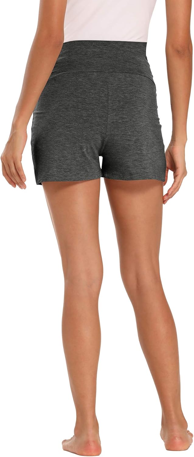 fitglam Women's Maternity Shorts Summer Lounge Yoga Pajama Active Pregnancy Short Pants at  Women’s Clothing store