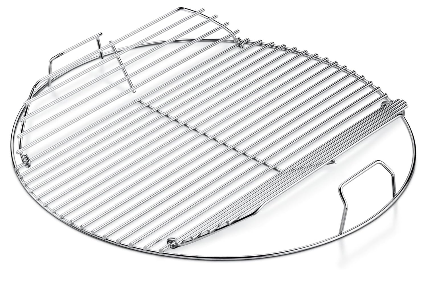 54,6cm 7436 Grillrost Rund Klappbarem für Weber 57cm Holzkohlegrills, Grillrostersatzteil für Weber One-Touch, Performer,Bar-B-Kettle and Master-Touch,Smokey Mountain Cooker Smoker,Ersatzteile Zubehör