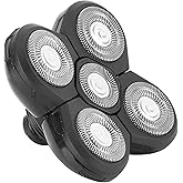 Head Shaver Replacement Heads, RAZOWISE 5D Blades Shaver, Men's Electric Shaver Replacement Heads