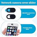 Qianeffort 24Pcs Black Laptop Camera Cover Slider Ultra Thin Webcam Privacy view 3