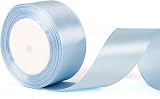 YAAVAAW 22m Baby Blue Ribbon 40mm Thick Satin Wedding Car Gift Decor