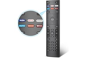 ANGROX Replacement for Vizio-Smart-TV-Remote, New Universal Remote XRT136 for All Vizio Smart TVs, for Vizio TVs (D-Series/E-Series/M-Series/P-Series/V-Series)