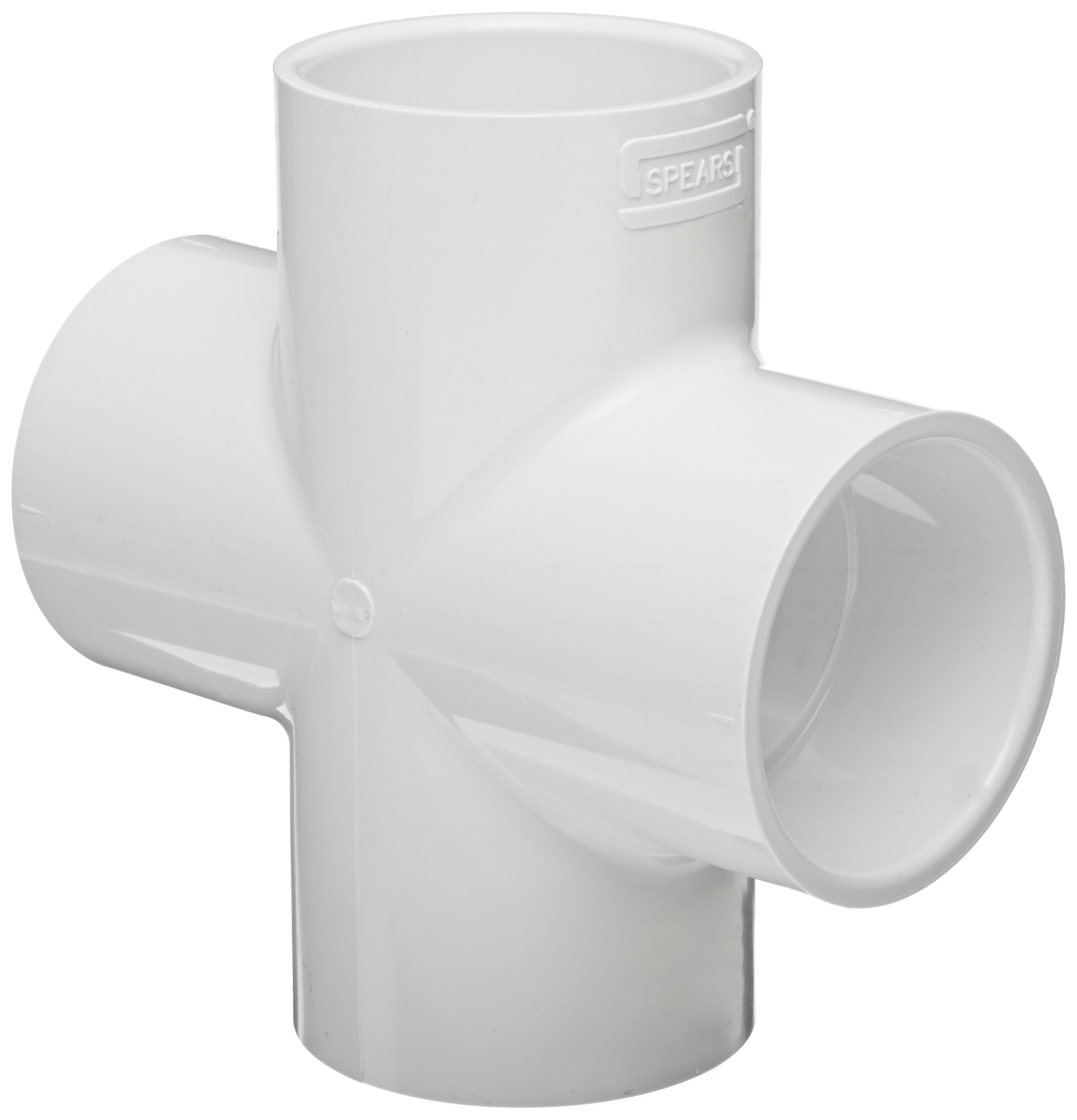Photo 1 of Spears Manufacturing B009F3F706 Series 420 PVC Pipe Fitting, Cross, Schedule 40, 3/4" Socket