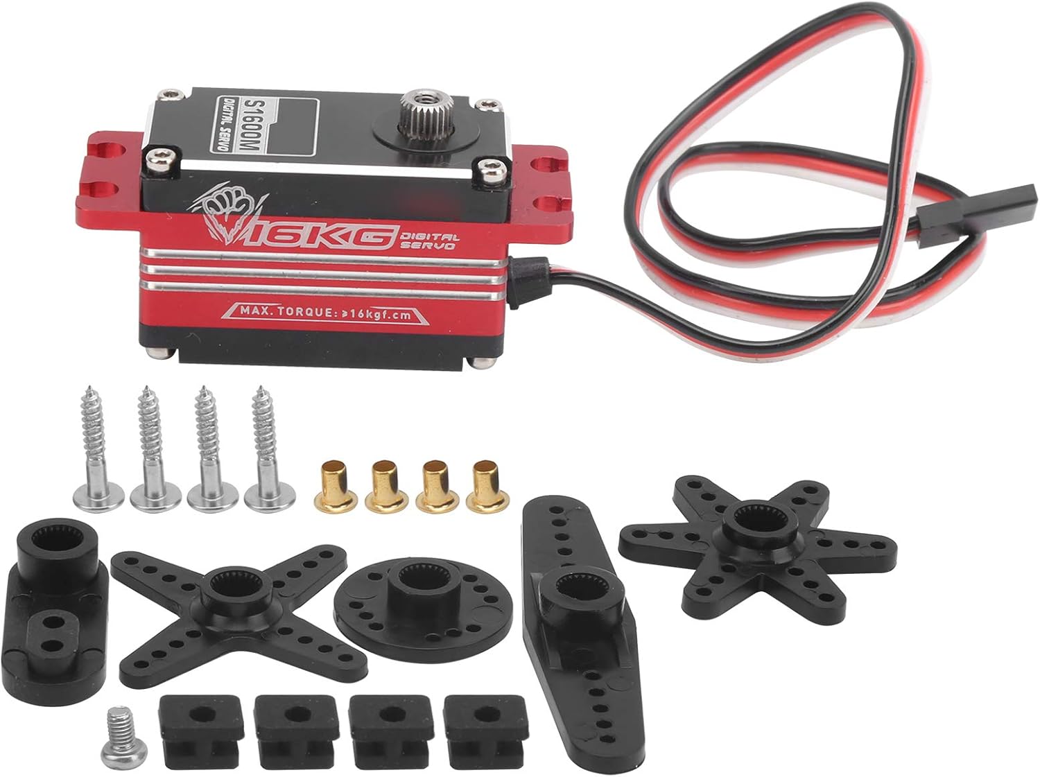 RC Servo, Waterproof RC Servo Easy To Install RC Accessories for 1/10 1/12 Off‑Road Vehicles for