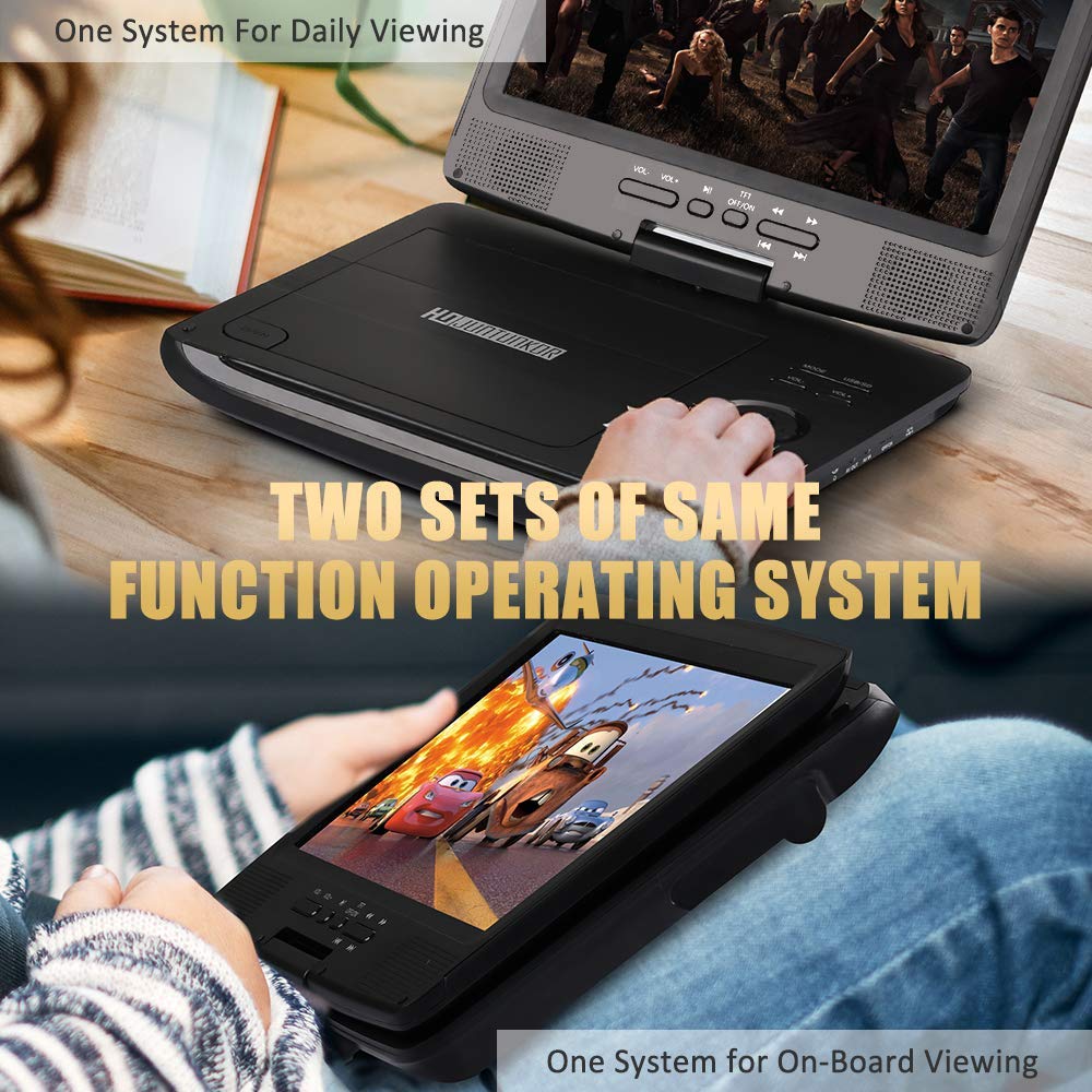 Mua HDJUNTUNKOR Portable DVD Player with 10.1" HD Swivel Display Screen