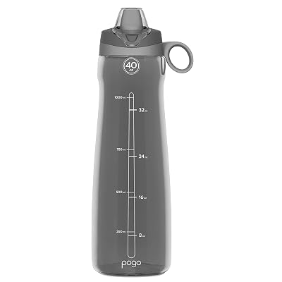 Pogo 40oz BPA-Free Tritan Plastic Water Bottle