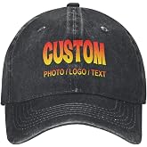 KMITBPN Custom Baseball Cap Personalized Adjustable Soft Cotton Cowboy Hat Dad Hats Gifts for Men &amp; Women