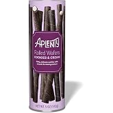 Amazon Brand - Aplenty, Cookies &amp; Cream Rolled Wafers, 5 oz
