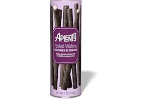Amazon Brand - Aplenty, Cookies & Cream Rolled Wafers, 5 oz