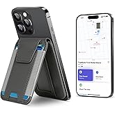 TopMade for Magsafe Wallet, Works with Apple Find My, Strongest Magnetic Wallet for iPhone 16/15/14/13/12 Series, Mganetic Card Holder with Adjustable Stand, 9 Cards Holder, Deep Green