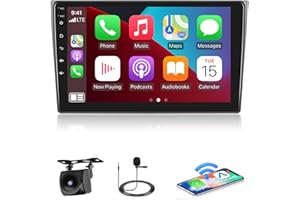 EKAT 2+64G Car Radio for Mazda CX-9 CX9 CX 9 2006-2015 - Wireless Carplay & Android Auto - 9 Inch Android 13 Stereo with WiFi/EQ/GPS + AHD Rear View Camera