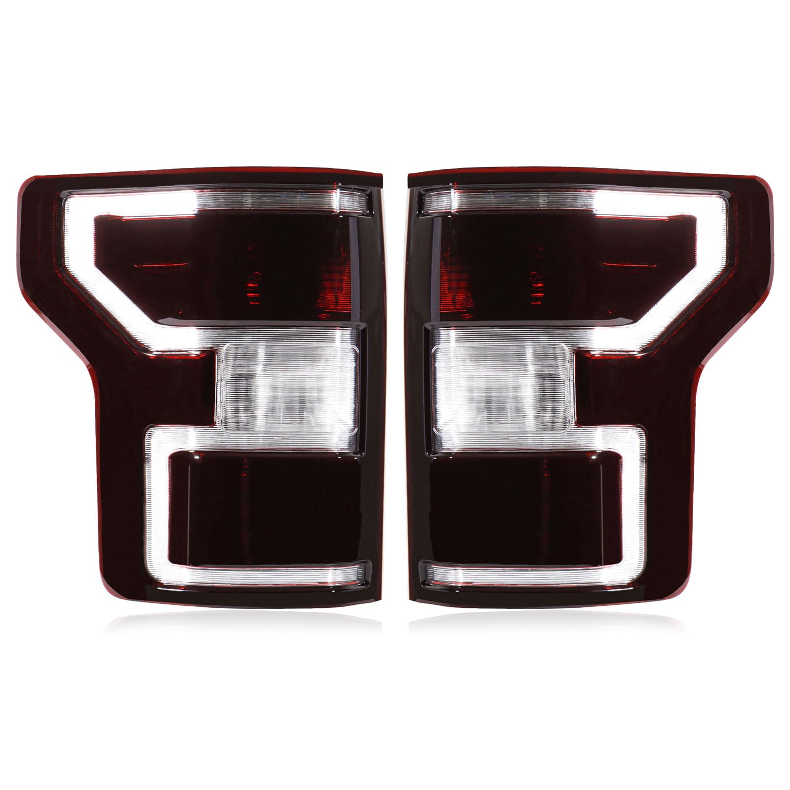 Photo 1 of Tail Lights Assembly Compatible with 2018 2019 2020 Ford F-150 F150, Rear Light Taillights Replacement # JL3Z-13404-H JL3Z-13405-H