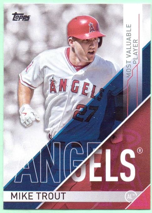 Mike Trout 2017 Topps Most Valuable Player MVP 1 Los Angeles Angels 