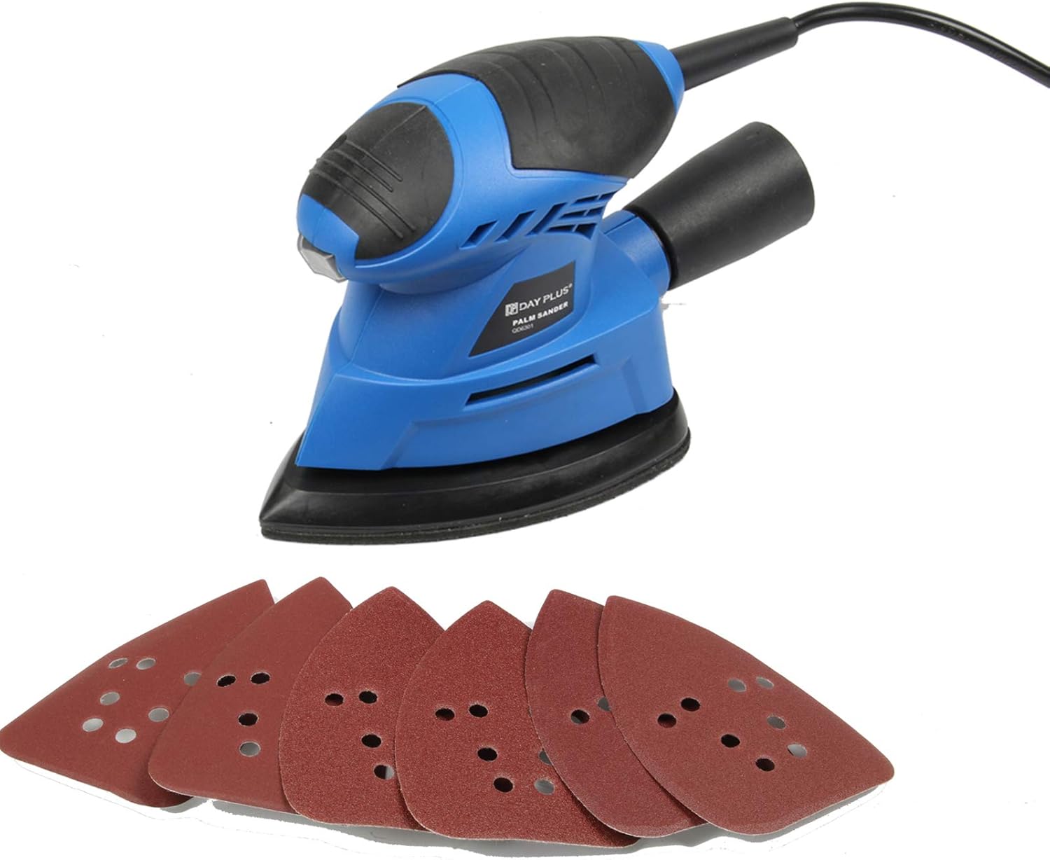 Classic Effective Palm Details Sander with 6PCS Sandpapers 12000rpm Low