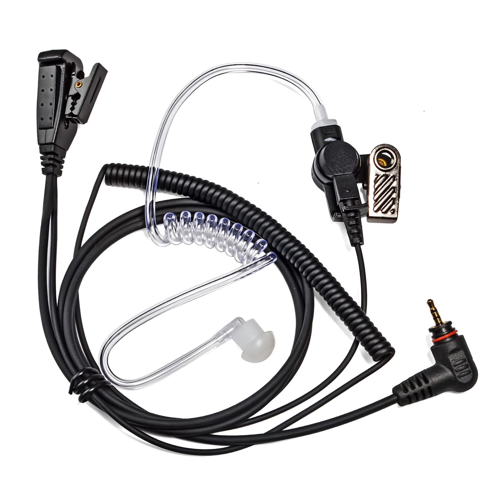 HYS Earpiece Compatible with Motorola SL300 SL1600 SL2600 SL4000 SL7550 SL1K Digital Radio, Acoustic Tube Headset with Microphone and PTT