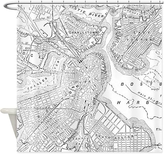 Amazon Com Cafepress Vintage Map Of Boston 1878 Decorative