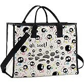 POFULL Anime Inspired Gift Spirit Animal Tote Bag Anime Lover Shoulder Bag