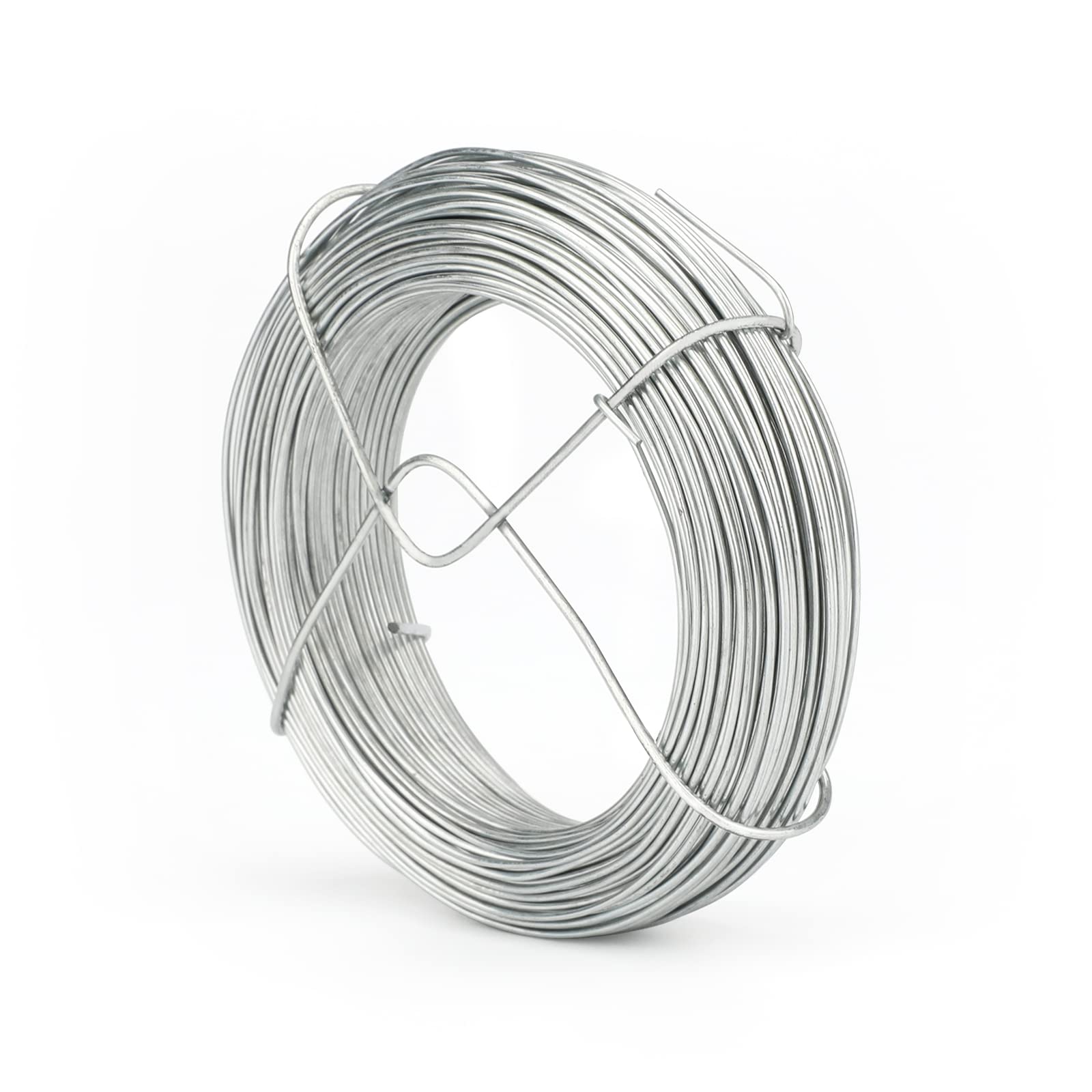 KINGLAKE 1mm Galvanised Garden Wire, 35 Meters Plant Twist Tie for Training Climbing Plants, Crafts, Modelling, Sculpting, Florist