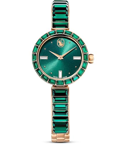 Amazon.com: Swarovski Crystal Rock Oval Watch, Metal Bracelet with