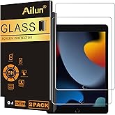 Ailun Screen Protector for iPad 9th 8th 7th Generation (10.2 Inch, iPad 9/8/7, 2021&2020&2019) Tempered Glass/Apple Pencil Co