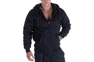 Gary Com Heavyweight Sherpa Hoodies for Men, Thick Fleece Lined Full Zip Up Winter Warm Sweatshirts Work Jackets