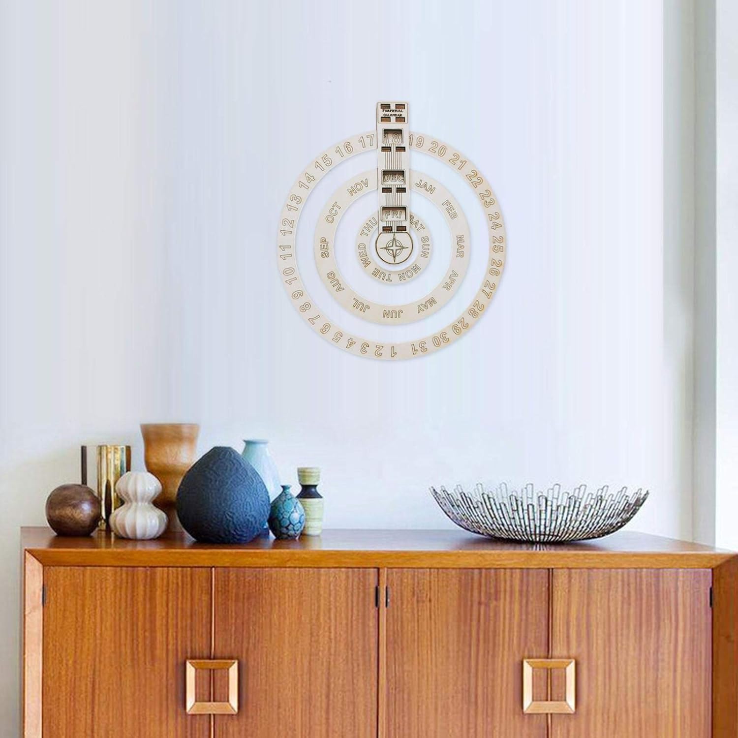 La Oficina 2021 Calendario Giratorio De Madera Circular Para Colgar En