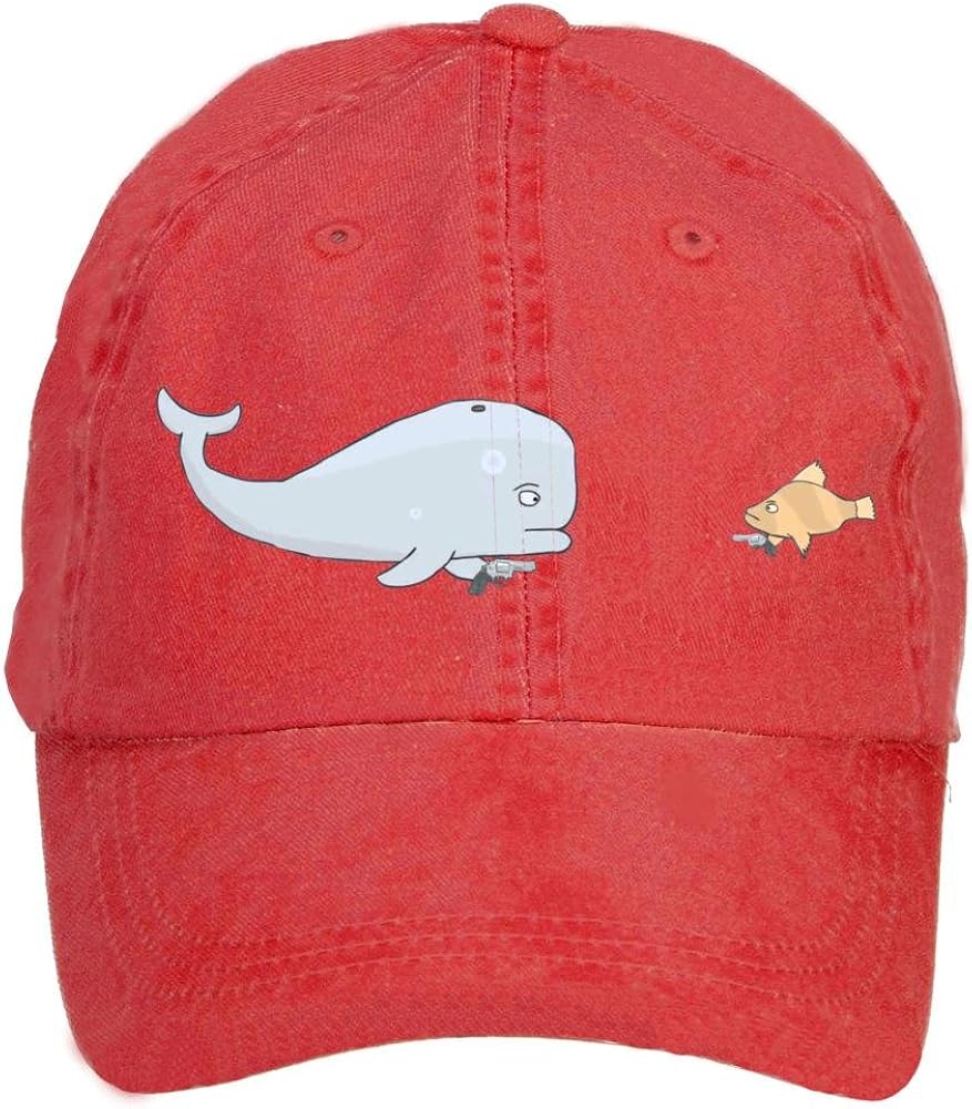 XingL A Depressed Whale Adjustable Washed Hat Baseball Caps