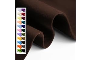 GRAINEAR Brown Soft Felt Fabric Sheet, 18" x 36", 1.6mm Thick - Premium Craft Felt for Sewing, DIY Projects, Embroidery, Decoration - Durable & Fade Resistant