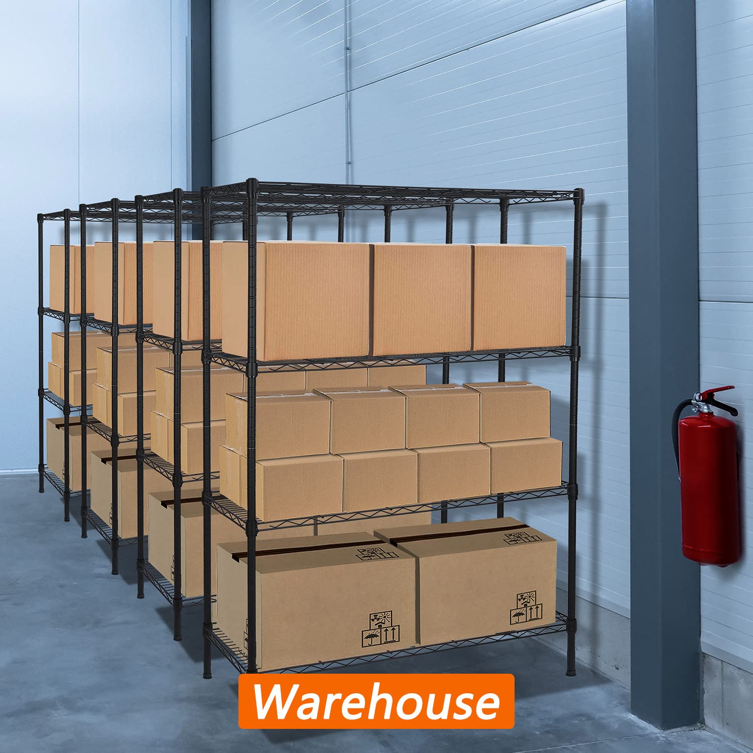 Mua 4-Shelf Adjustable Heavy Duty Storage Shelving Unit, Metal ...