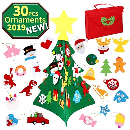 Ourwarm Albero Di Natale Feltro Fai Da Te 3d Albero Di