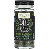Frontier Co-op Dill Weed, Cut &amp; Sifted, 0.35 oz - Vibrant and Flavorful Dill for Seasoning Blends, Dips, Fish, and Salads