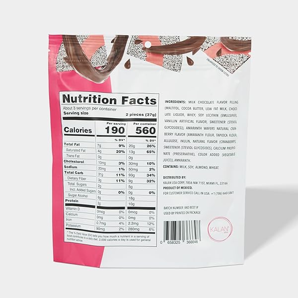KALAN KRUNCH CRANBERRY NATURAL FLAVORED AMARANTH WAFERS, PACK OF 1, 3.88 OZ