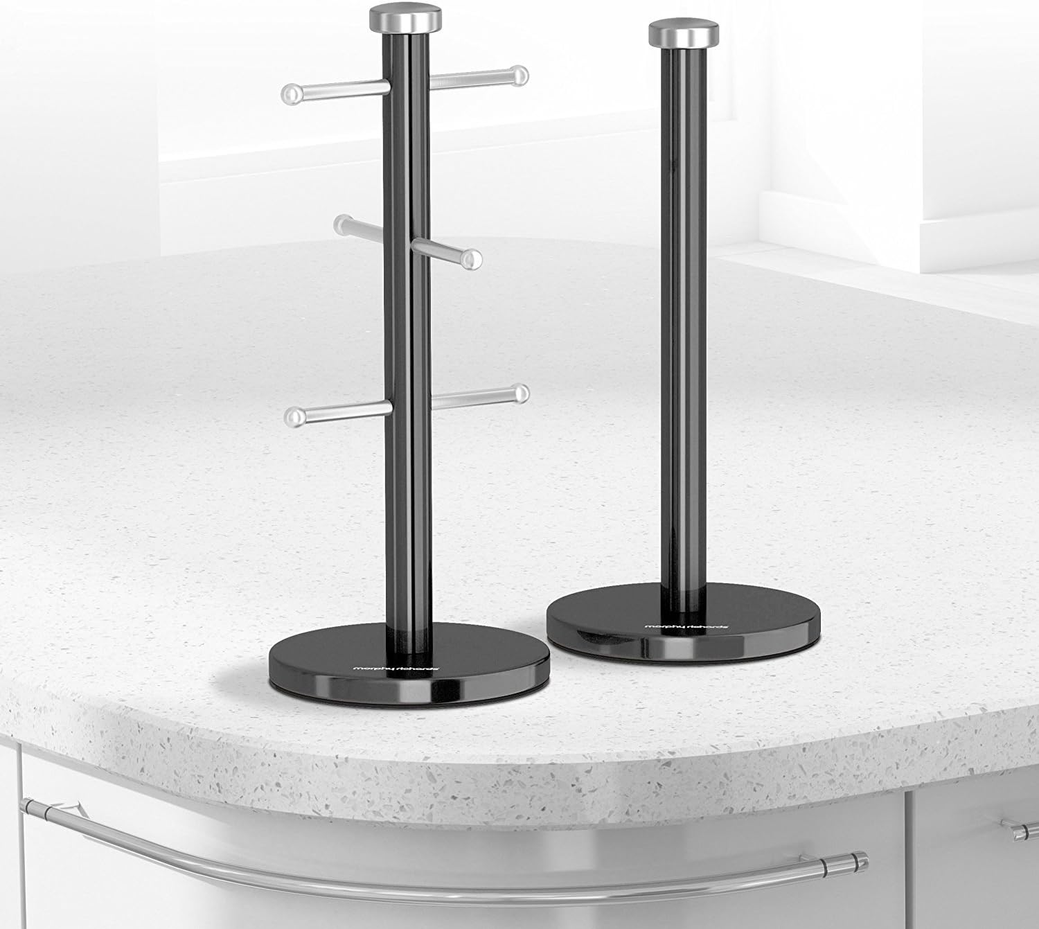 Morphy Richards 974036 Accents Kitchen Roll Holder and Mug Tree Set