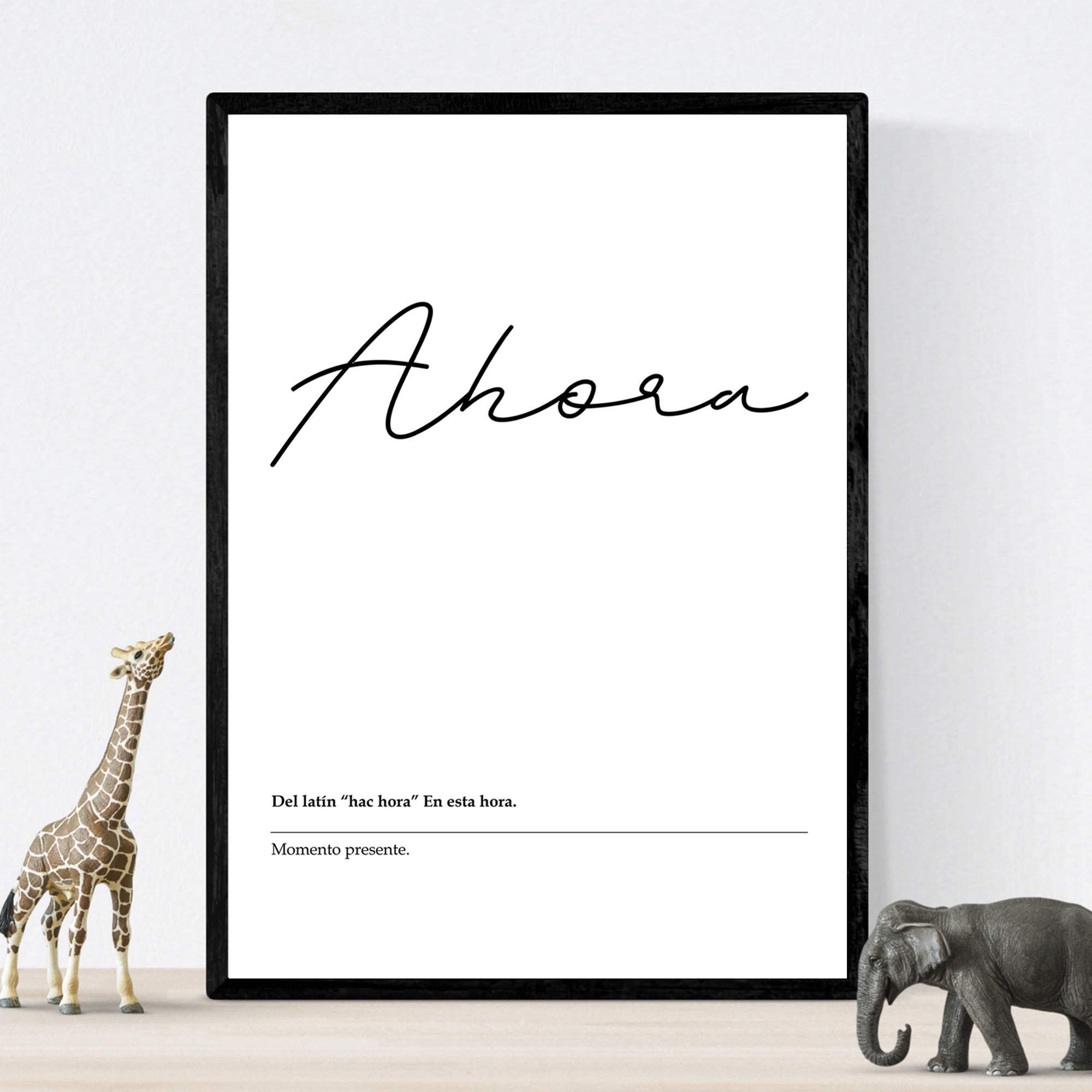 Nacnic Word Now Nordicas foil sheet black and white. Size A4 Unframed — image 1