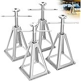 PAULINN RV Stabilizer Jacks 4 Pack, Heavy Duty Aluminum Jack Stands for Travel Trailer Camper, Single Screw Jack Support up t