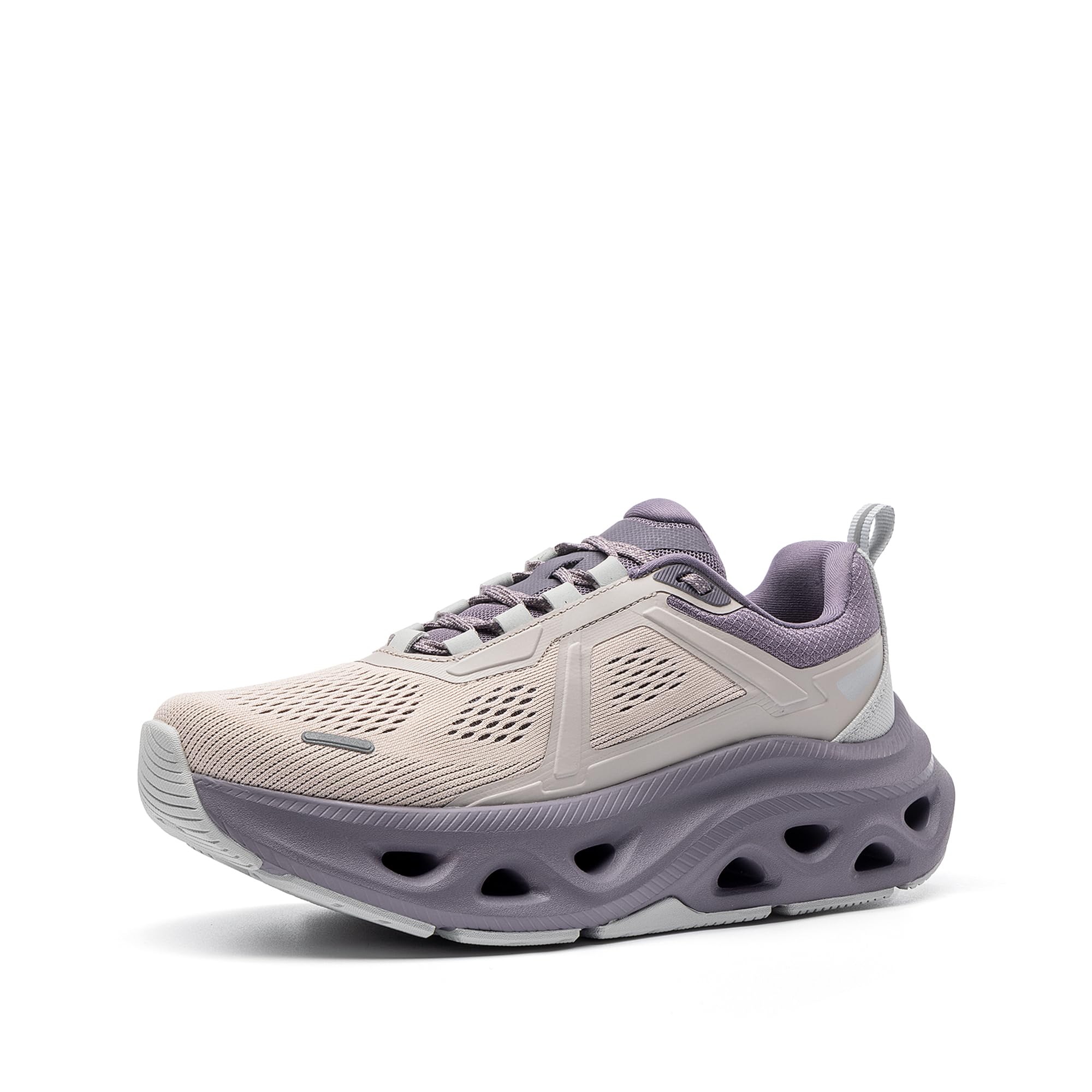 Photo 1 of NORTIV 8 Women's Comfortable Walking Shoes Running Tennis MovePropel Athletic Gym Workout Jogging Fashion Sneakers,Size 8,Grey Pink/Purple,SNWS247W
