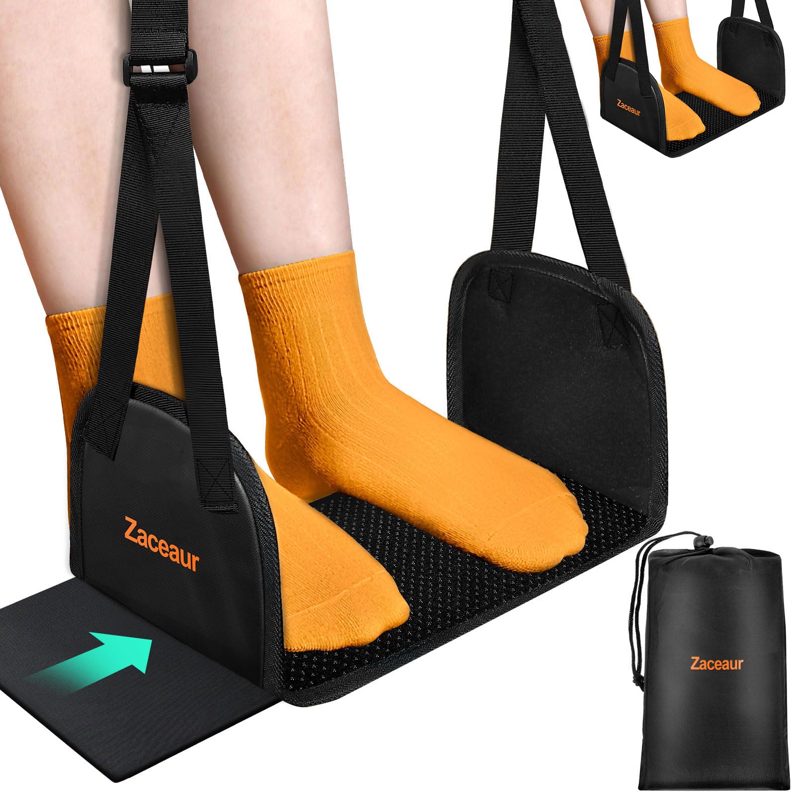 Photo 1 of 2-Pack Airplane Foot Hammock - Airplane Foot Rest for Air Travel, Anti Slip Foot Hammock for Plane Travel to Relax Your Feet