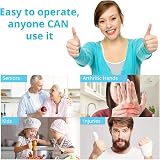 Kitchen Mama Auto Electric Can Opener Sky Blue, Battery Operated, Hands Free view 5