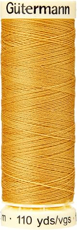 Gütermann Sew All Polyester Thread Jeans Gold 0968 100 m 5 Spools view 2