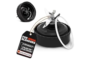 KETAR Ninja Blender Blade Replacement 6 Fin Male – Ninja Single Serve Blender Blade, 3.35” Stainless Steel for Smooth Blending, Compatible with BL770W/770BRN/740/770A/780C, 30/BL770/780/773CO/771/772 & more