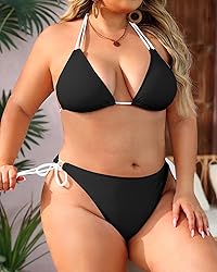 Daci Women Plus Size Triangle Bikini Sets Two Piece