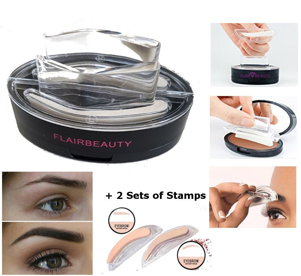 Eyebrow Stamps by FLAIRBEAUTY Waterproof Eyebrow Stamp for Blonde to