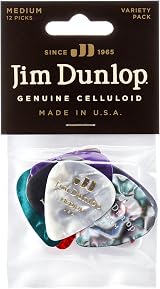 Dunlop Picks Variety PVP106 Celluloid Medium Pack 12 Jim Dunlop