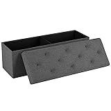 DUMOS 43in Foldable Storage Ottoman Bench, Storage