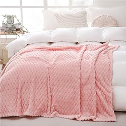 Puncuntex Light Pink Throw Blanket 60"×80" inches