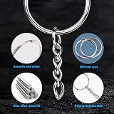 Didilor 80PCS Key Chain Rings & Open Jump Rings for DIY Crafts 25mm view 3