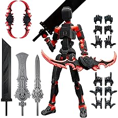 (Assembly Completed) T13 Action Figure Set, Titan 13 Robot Action Figure,3D Printed Robot 13 Action Figure, Lucky 13 Set,Gift