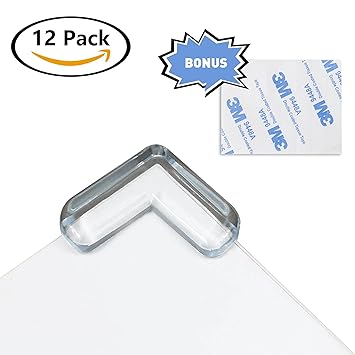 [12er Pack] Safety Corner Protektoren Wemk Kindersicherheits-Schutz Ecken-Wachen Soft No Smell Table Ecken-Protektoren für Ba
