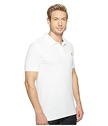 U.S. Polo Assn. Men's Ultimate Pique Polo, White, M